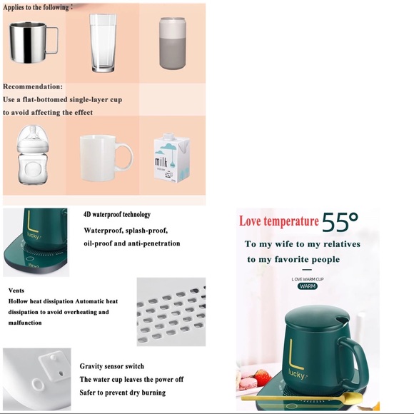 Zodiac Coffee mug set with the coffee warmer - Picture 13 of 13